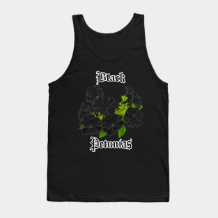 Black Petunias – Gothic flowers Tank Top